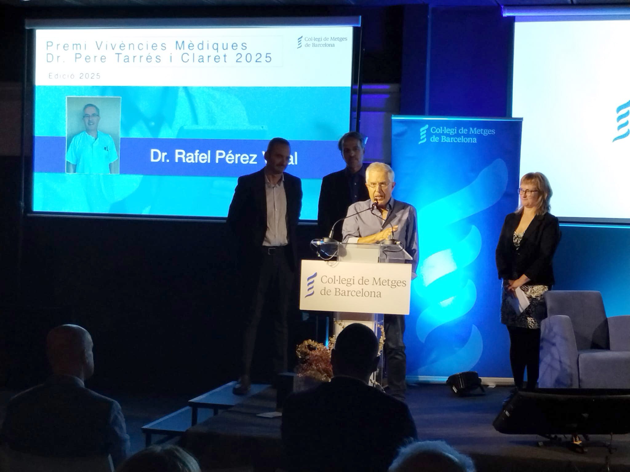 El Dr. Rafel Pérez, guardonat en la Vigília de Sant Lluc 2025 per la seva trajectòria professional